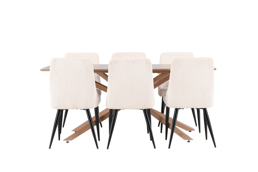 Venture Home Piazza Dining Table with Leone Dining Chair