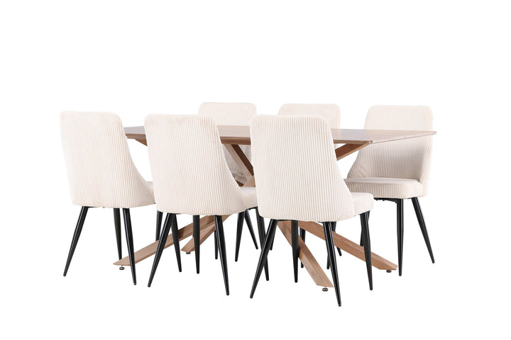 Venture Home Piazza Dining Table with Leone Dining Chair