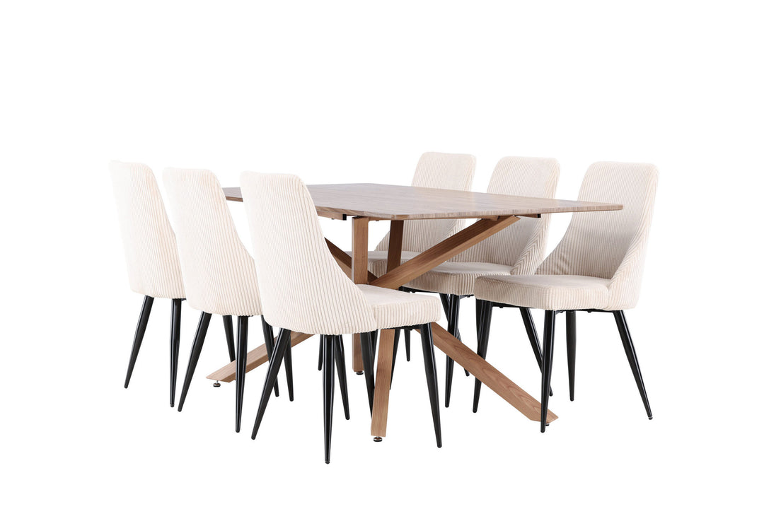 Venture Home Piazza Dining Table with Leone Dining Chair