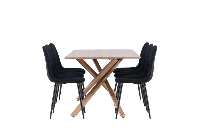 Venture Home Piazza Dining Table with Polar Dining Chair