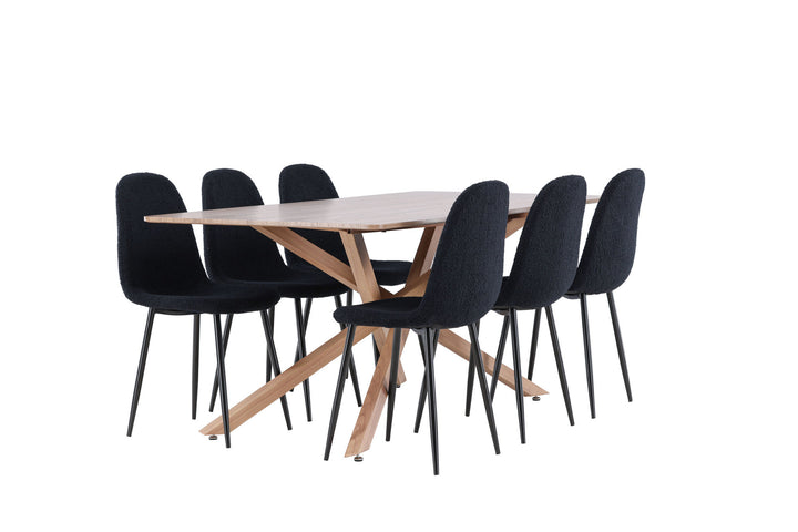 Venture Home Piazza Dining Table with Polar Dining Chair