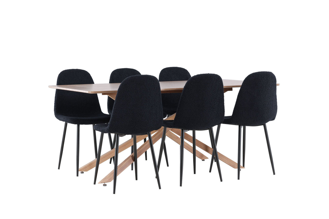 Venture Home Piazza Dining Table with Polar Dining Chair