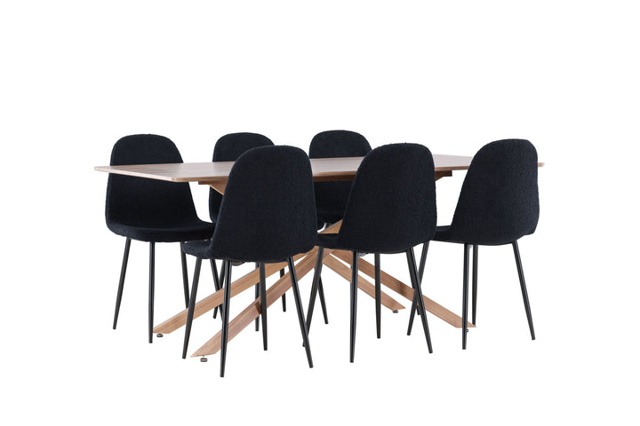 Venture Home Piazza Dining Table with Polar Dining Chair