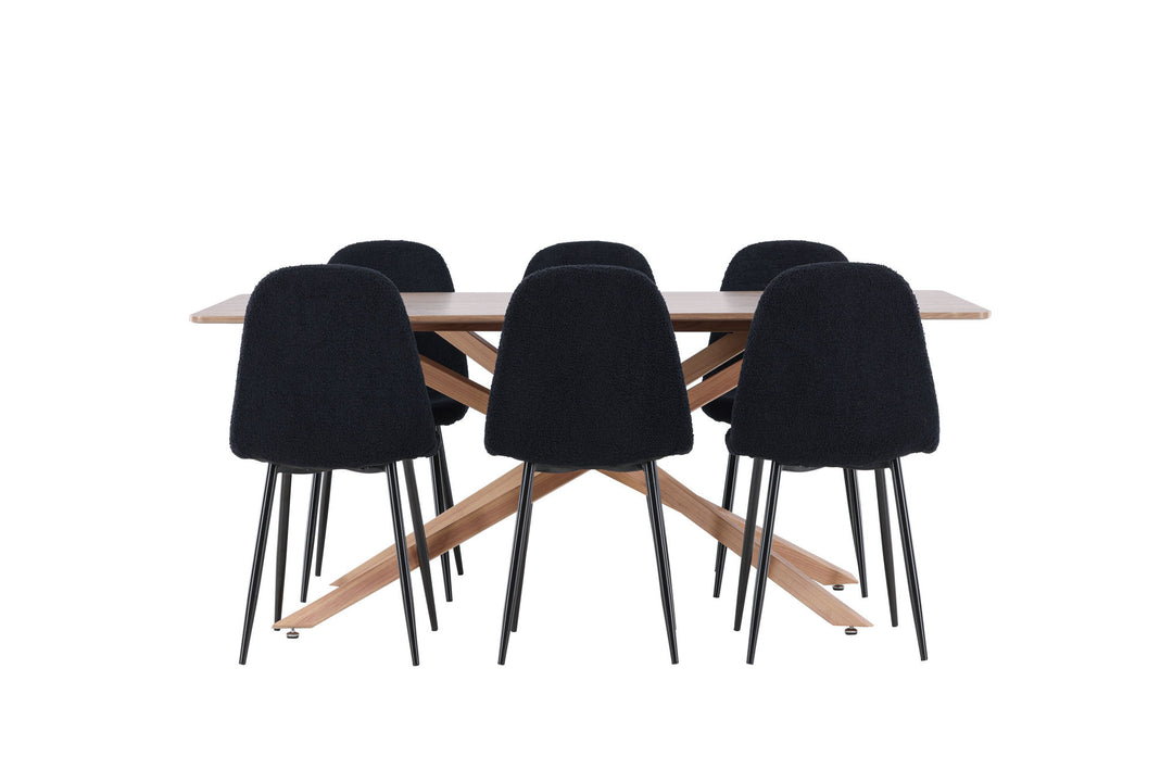 Venture Home Piazza Dining Table with Polar Dining Chair