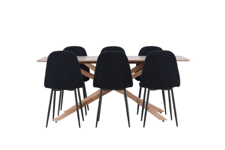 Venture Home Piazza Dining Table with Polar Dining Chair