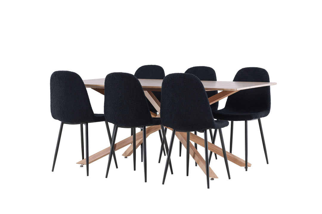 Venture Home Piazza Dining Table with Polar Dining Chair