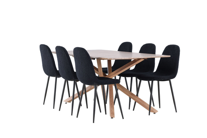 Venture Home Piazza Dining Table with Polar Dining Chair