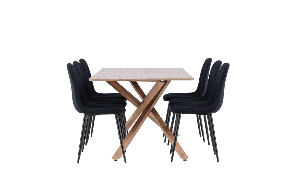Venture Home Piazza Dining Table with Polar Dining Chair