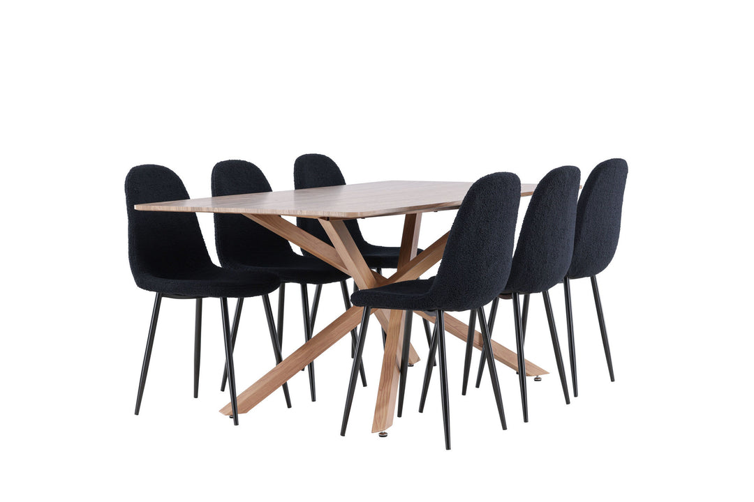 Venture Home Piazza Dining Table with Polar Dining Chair