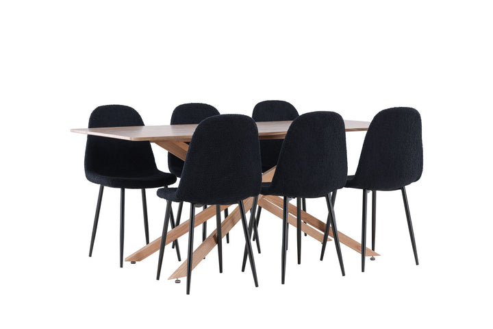 Venture Home Piazza Dining Table with Polar Dining Chair
