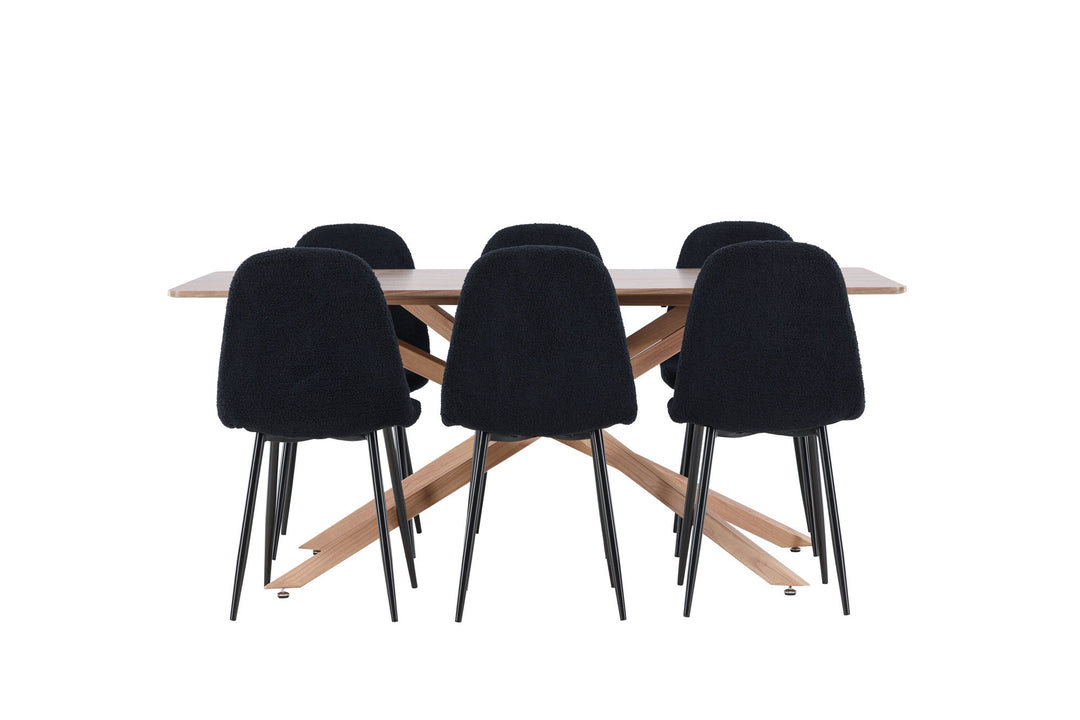 Venture Home Piazza Dining Table with Polar Dining Chair