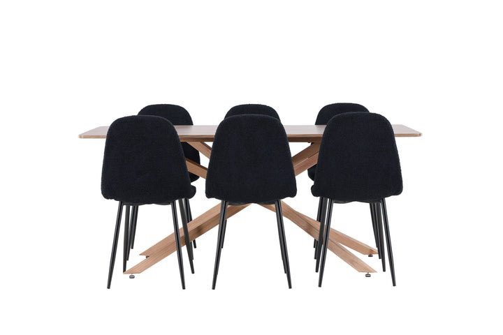 Venture Home Piazza Dining Table with Polar Dining Chair