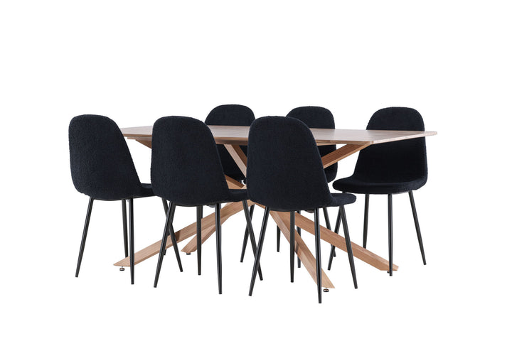 Venture Home Piazza Dining Table with Polar Dining Chair