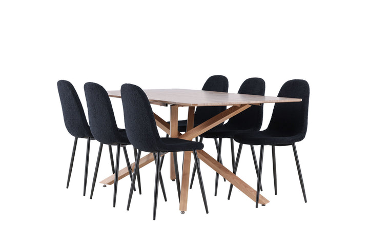 Venture Home Piazza Dining Table with Polar Dining Chair
