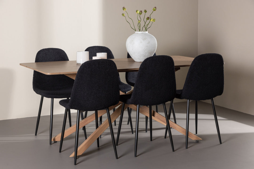 Venture Home Piazza Dining Table with Polar Dining Chair
