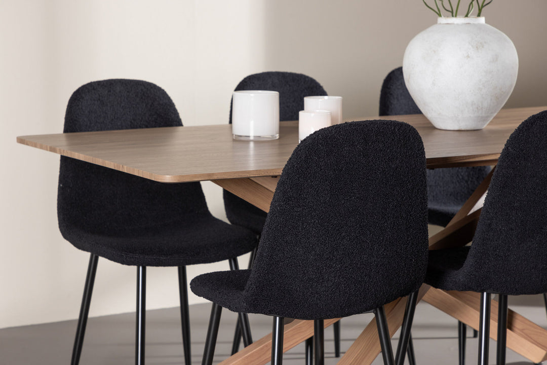 Venture Home Piazza Dining Table with Polar Dining Chair