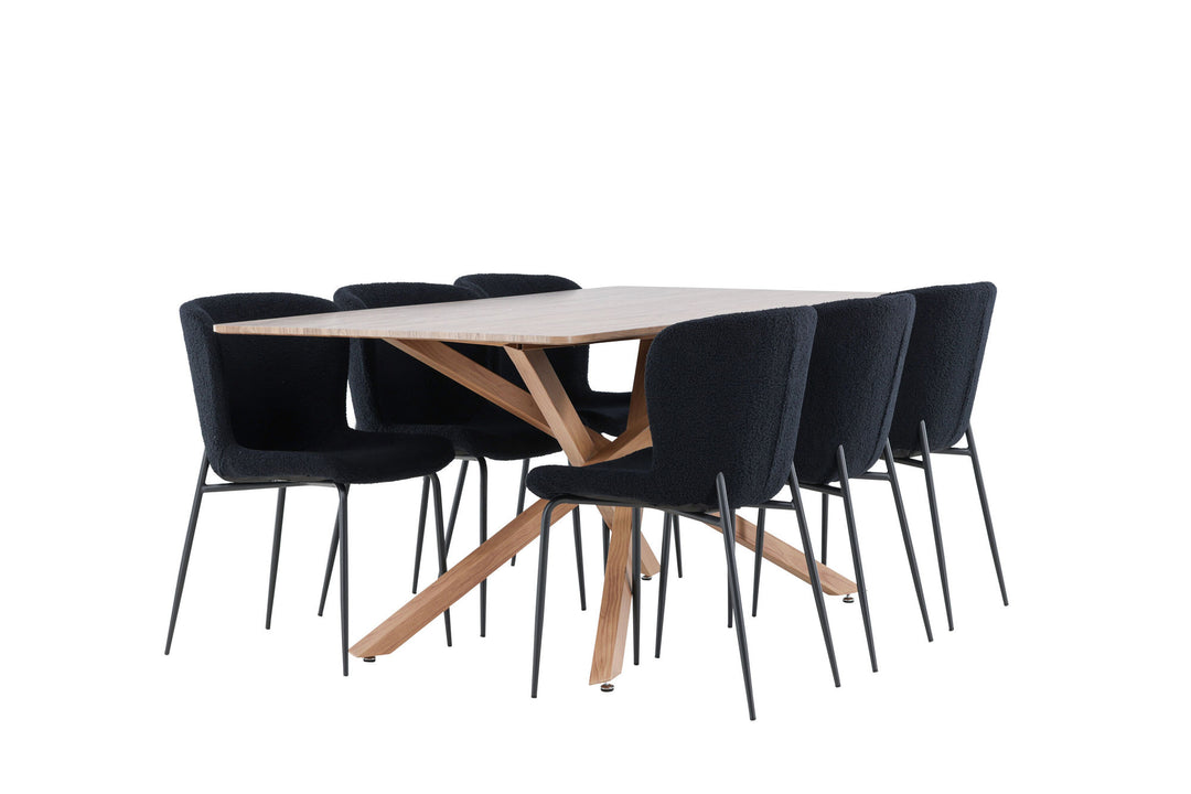 Venture Home Piazza Dining Table with Modesto Dining Chair