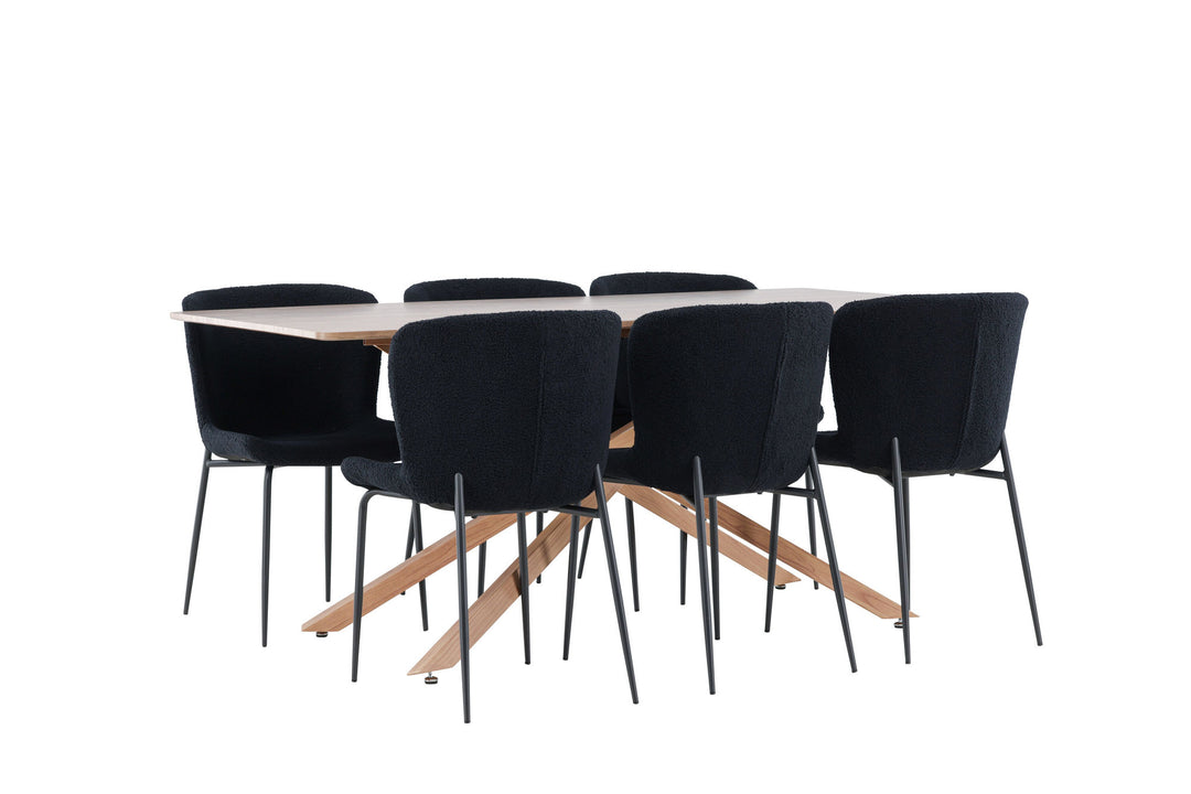 Venture Home Piazza Dining Table with Modesto Dining Chair