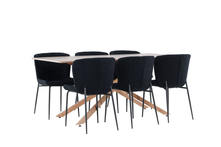 Venture Home Piazza Dining Table with Modesto Dining Chair