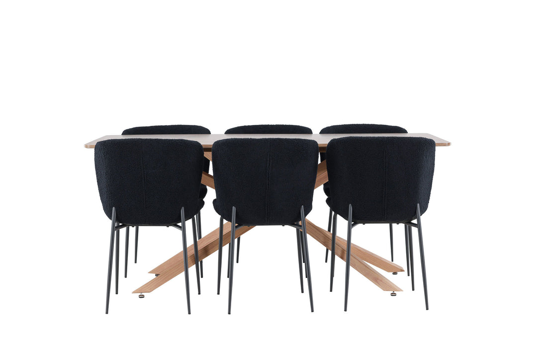 Venture Home Piazza Dining Table with Modesto Dining Chair
