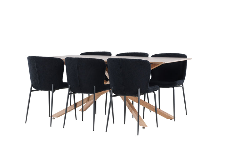 Venture Home Piazza Dining Table with Modesto Dining Chair