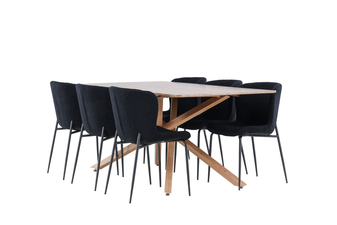 Venture Home Piazza Dining Table with Modesto Dining Chair