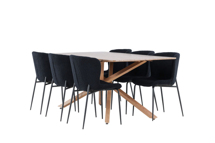 Venture Home Piazza Dining Table with Modesto Dining Chair