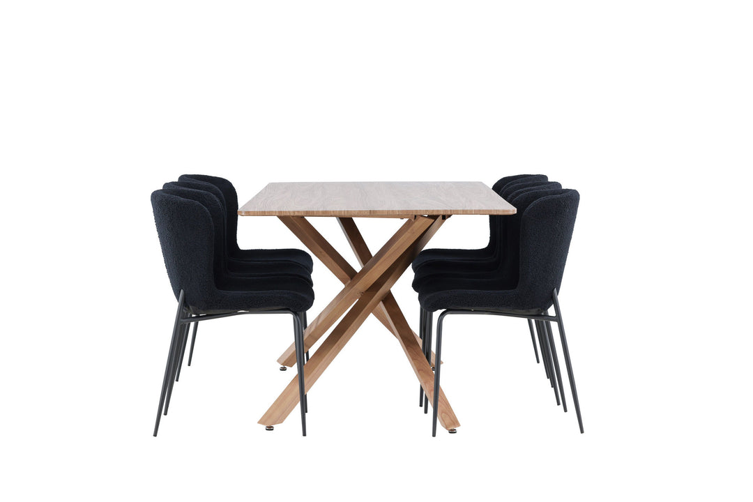 Venture Home Piazza Dining Table with Modesto Dining Chair