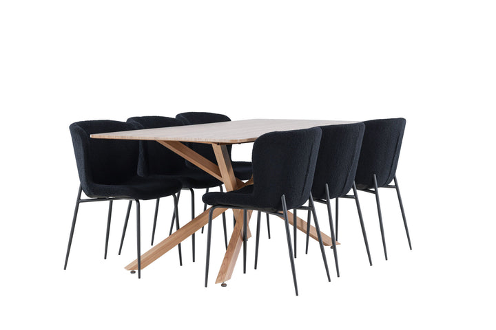 Venture Home Piazza Dining Table with Modesto Dining Chair