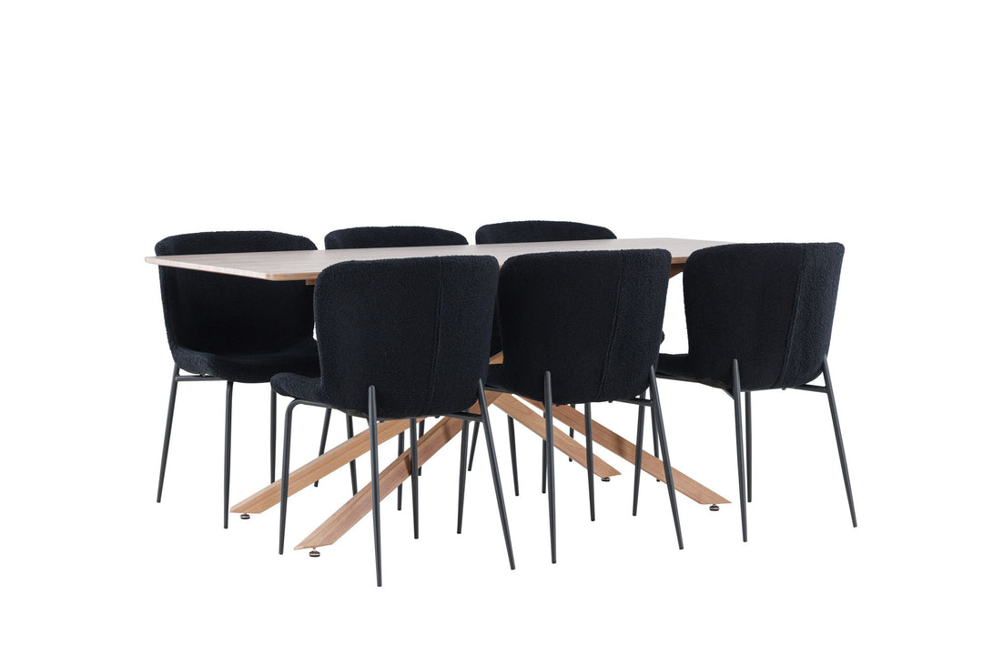 Venture Home Piazza Dining Table with Modesto Dining Chair
