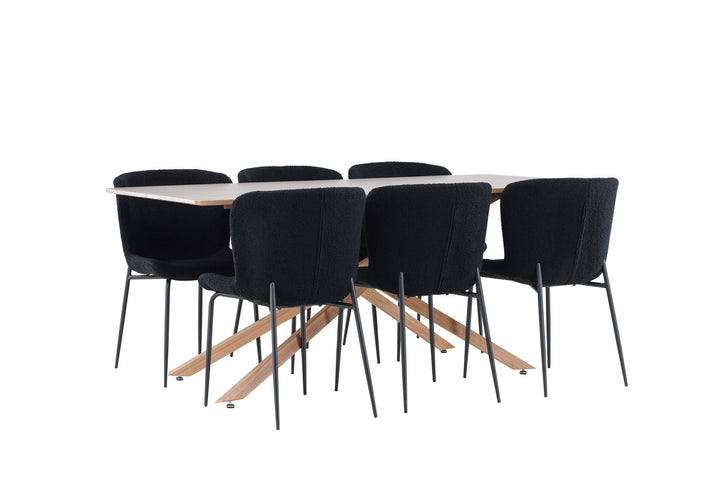 Venture Home Piazza Dining Table with Modesto Dining Chair