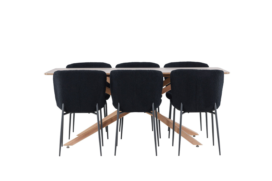 Venture Home Piazza Dining Table with Modesto Dining Chair
