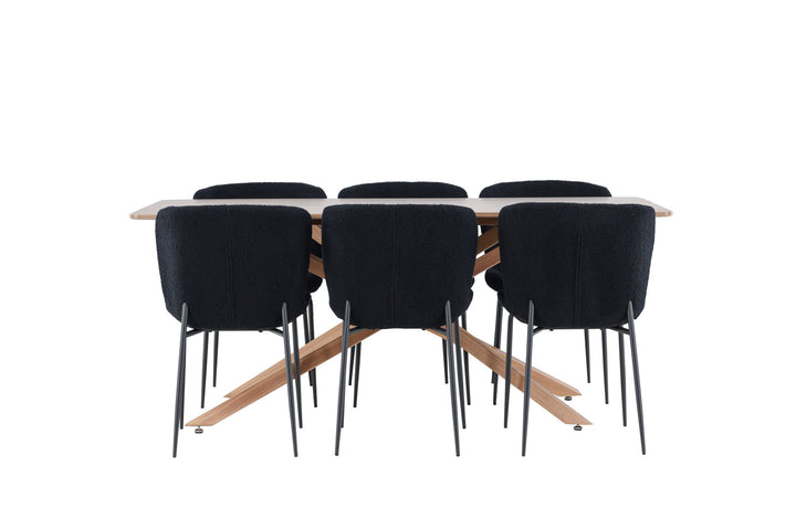 Venture Home Piazza Dining Table with Modesto Dining Chair