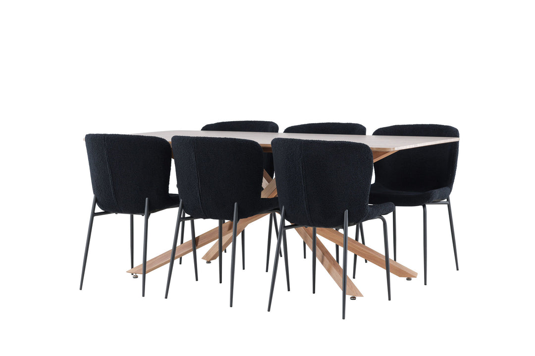 Venture Home Piazza Dining Table with Modesto Dining Chair