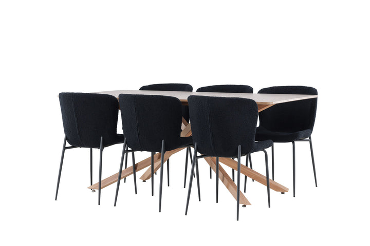 Venture Home Piazza Dining Table with Modesto Dining Chair