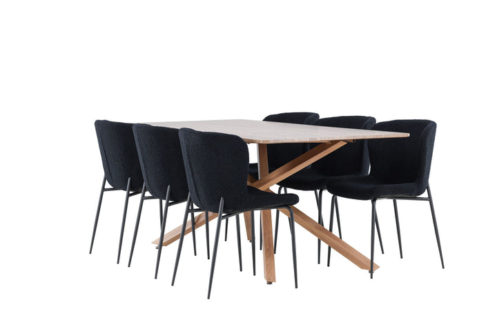 Venture Home Piazza Dining Table with Modesto Dining Chair