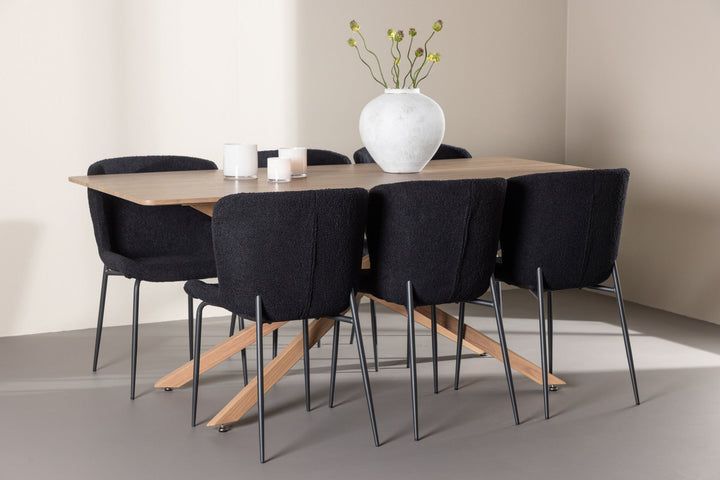 Venture Home Piazza Dining Table with Modesto Dining Chair