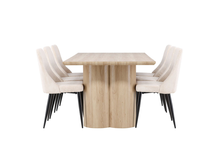 Venture Home Olivia Dining Table with Leone Dining Chair