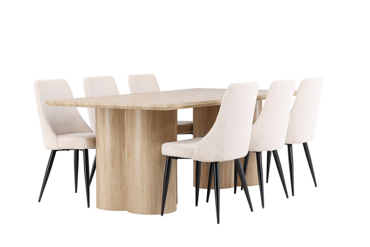 Venture Home Olivia Dining Table with Leone Dining Chair