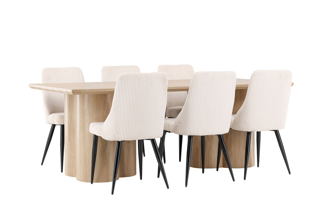 Venture Home Olivia Dining Table with Leone Dining Chair