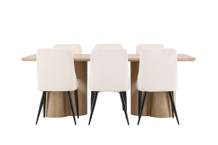 Venture Home Olivia Dining Table with Leone Dining Chair