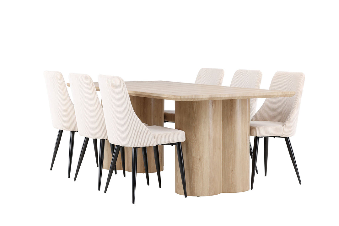 Venture Home Olivia Dining Table with Leone Dining Chair