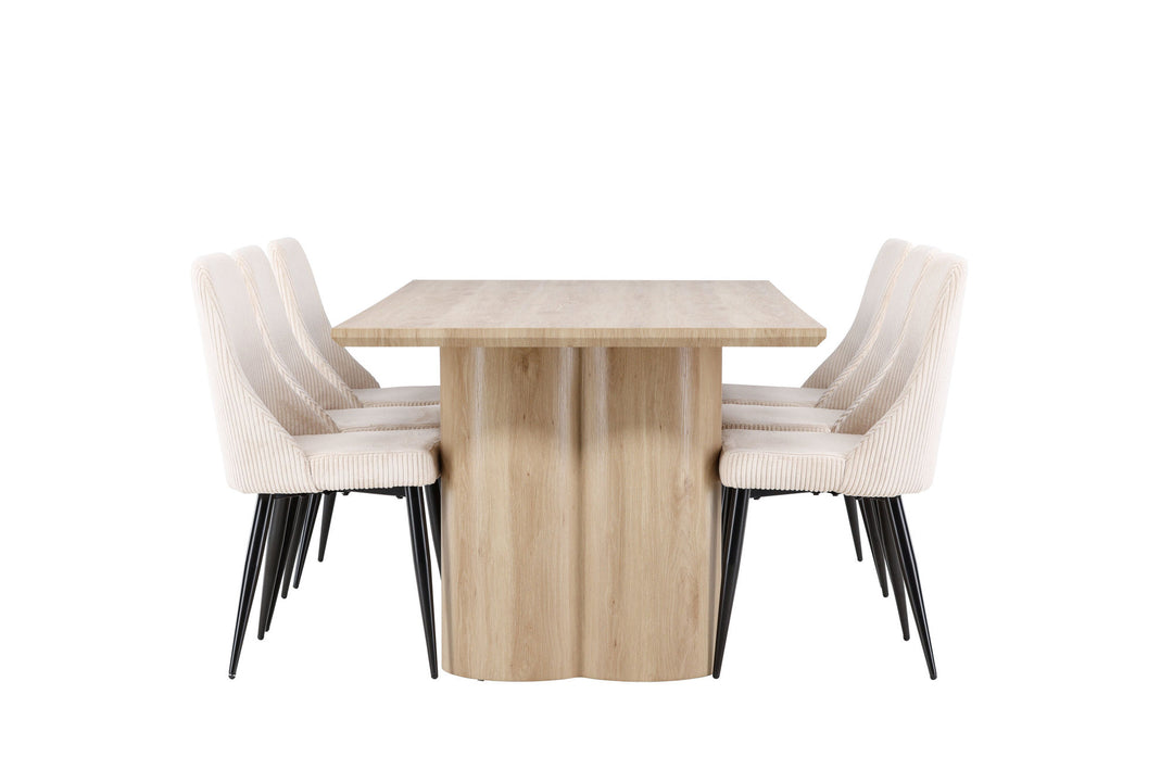 Venture Home Olivia Dining Table with Leone Dining Chair