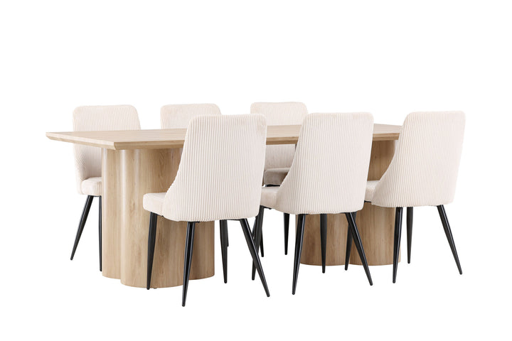 Venture Home Olivia Dining Table with Leone Dining Chair
