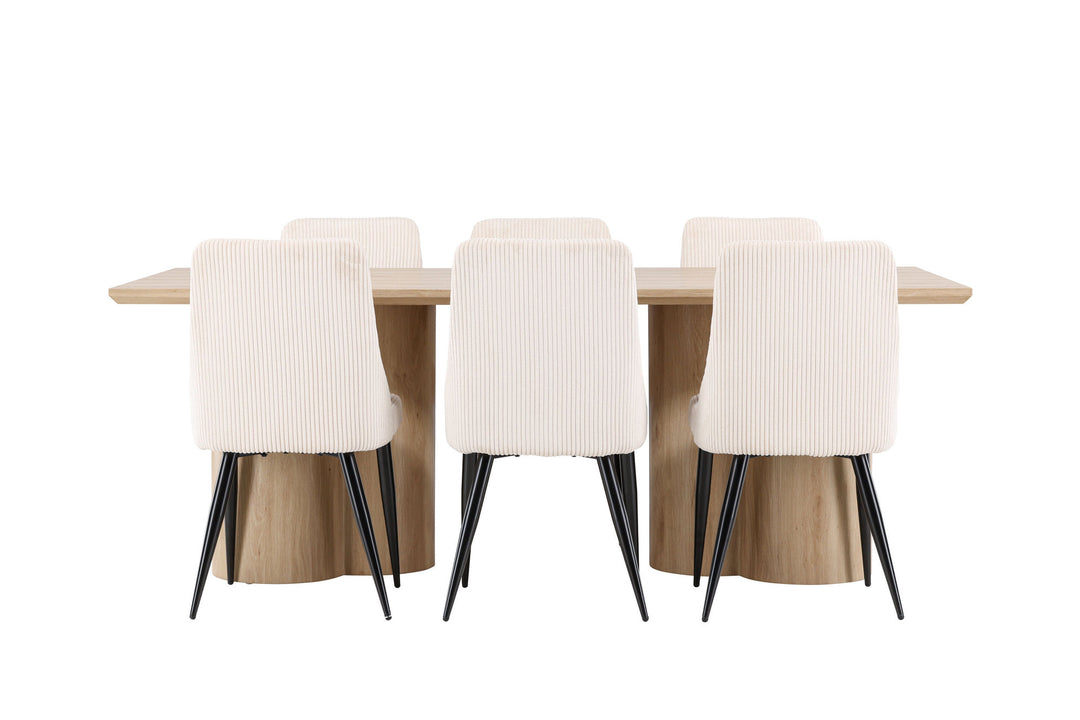 Venture Home Olivia Dining Table with Leone Dining Chair