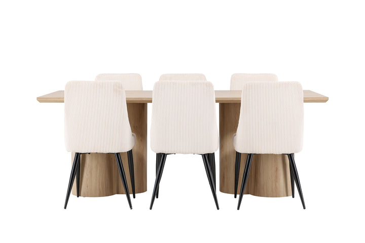 Venture Home Olivia Dining Table with Leone Dining Chair