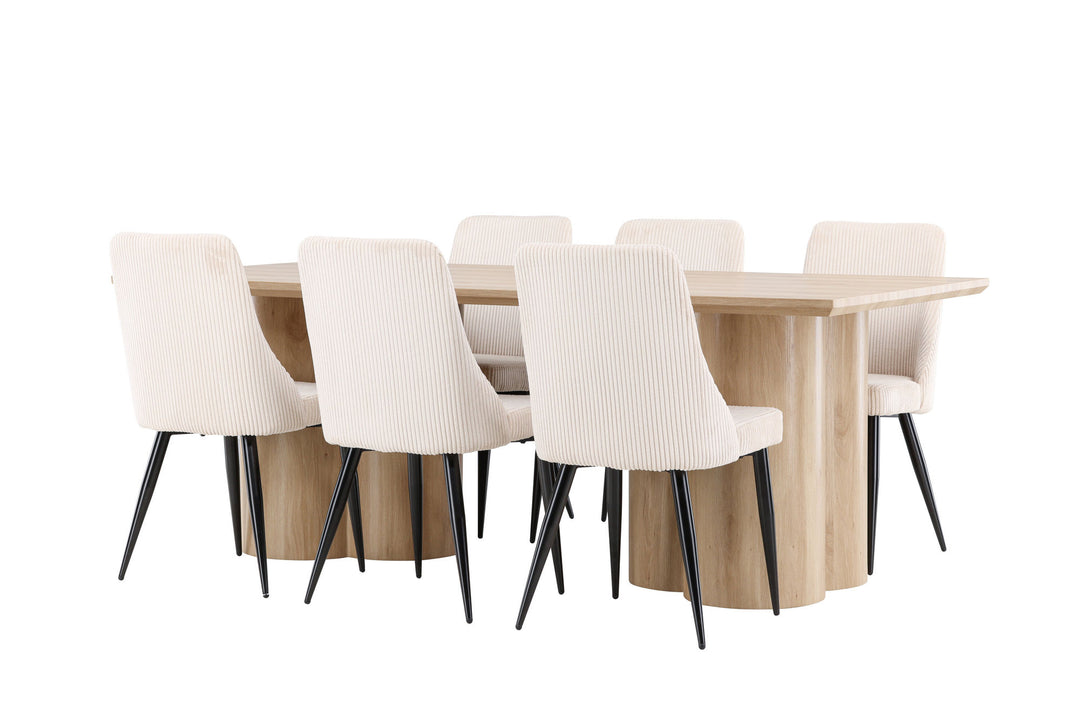 Venture Home Olivia Dining Table with Leone Dining Chair