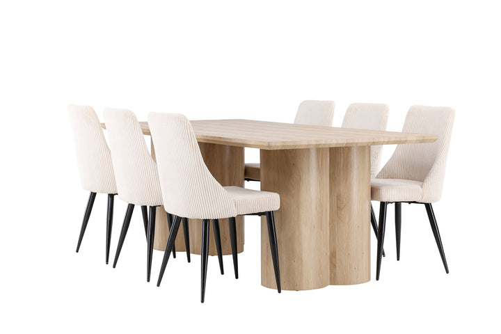 Venture Home Olivia Dining Table with Leone Dining Chair