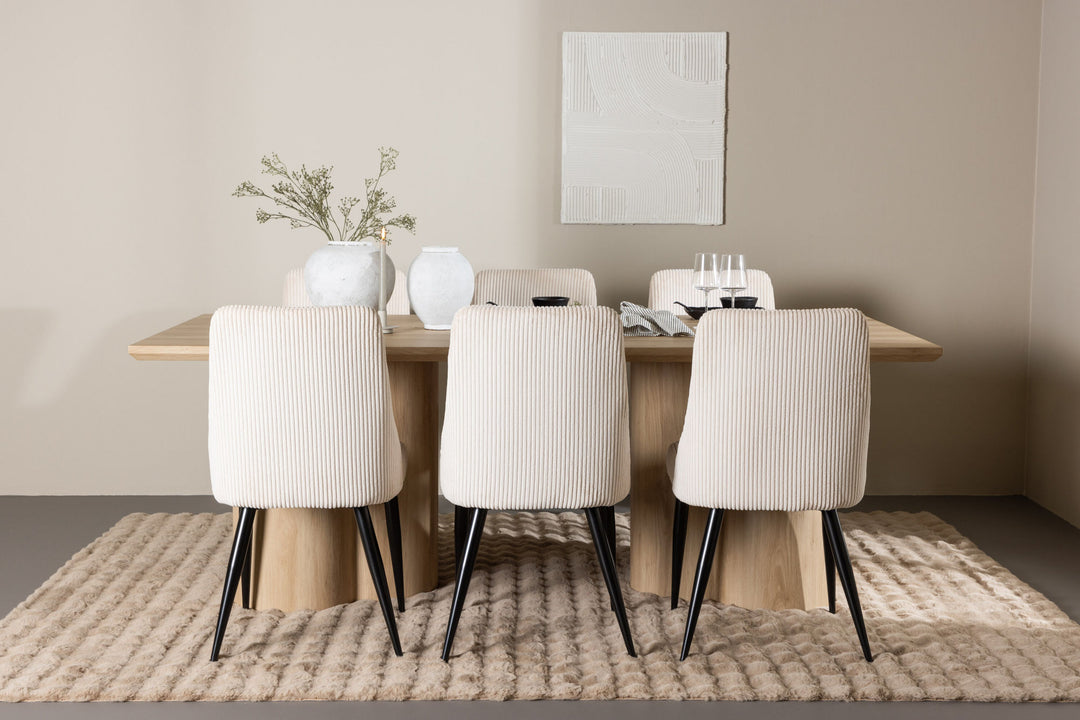 Venture Home Olivia Dining Table with Leone Dining Chair