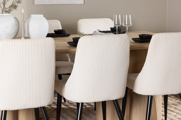 Venture Home Olivia Dining Table with Leone Dining Chair